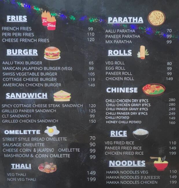 Menu at Food Culture, Gurugram