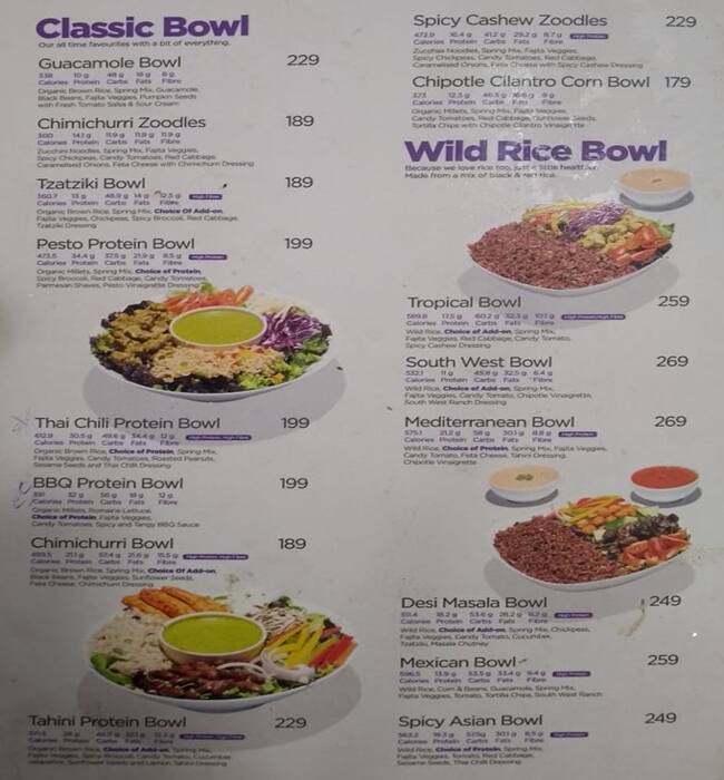 Farmbowl By Urbankisaan menu