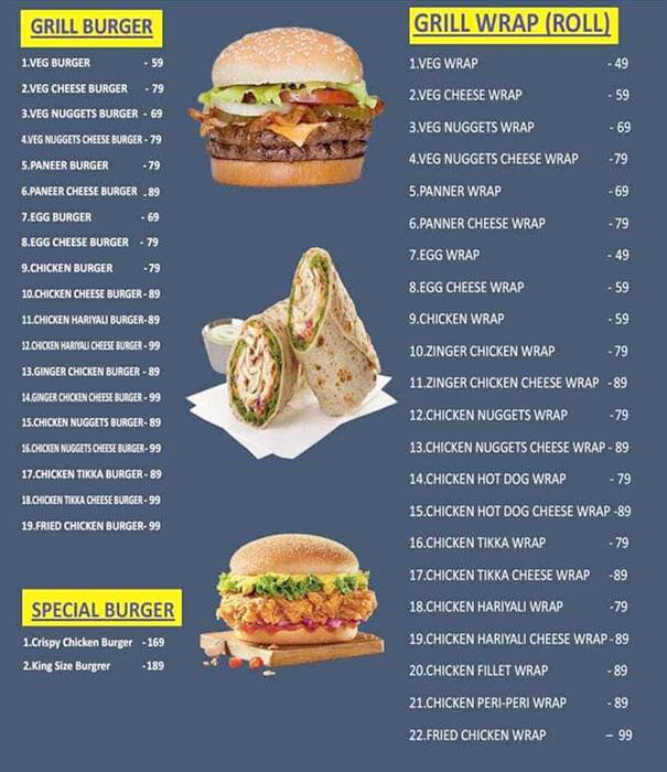 Menu of The Roop Multicuisine Cafe, Rajarajeshwari Nagar, Bangalore