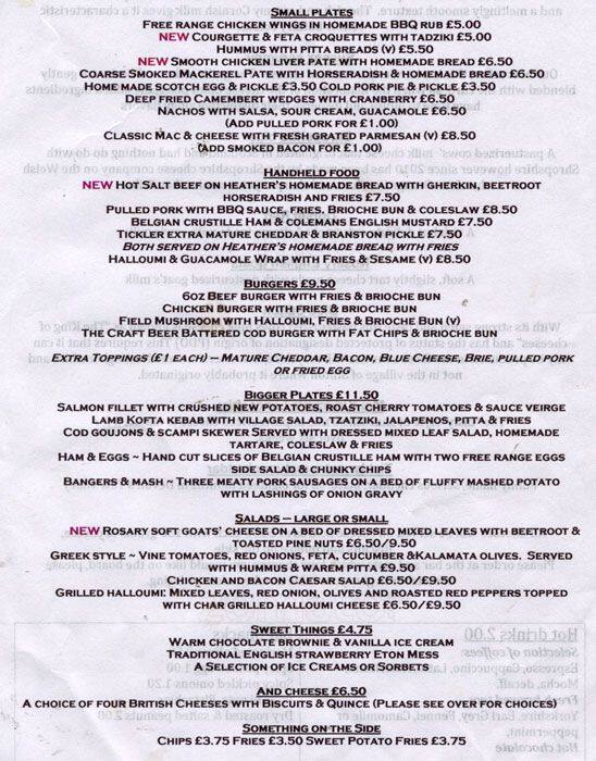 The Grape & Grain Menu, Menu v reštaurácii The Grape & Grain, Crystal Palace, London Zomato UK