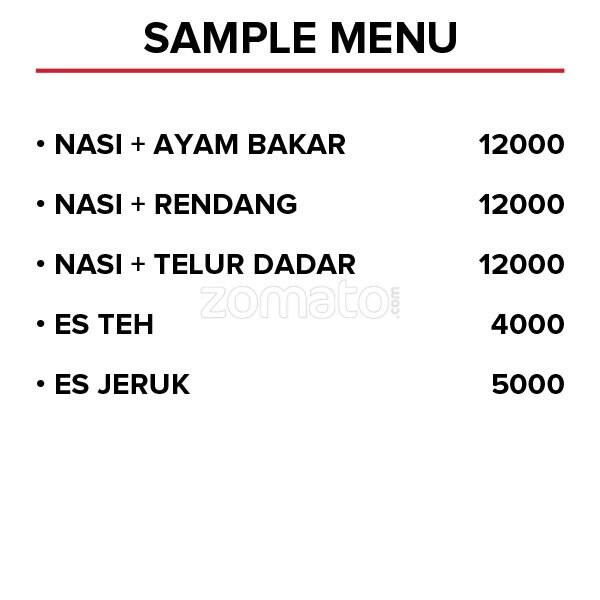 Rumah Makan Minang Menu