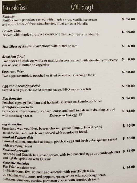 Kafenion Menü, Kafenion, Moonee Ponds, Melbourne için Menü Urbanspoon