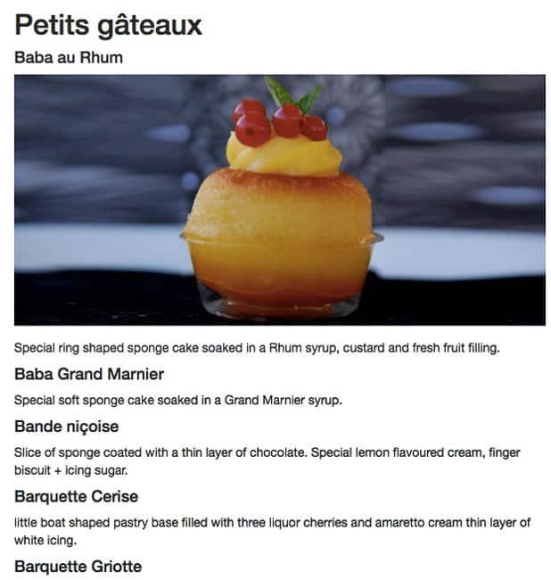 Carta de Mulots Patisserie