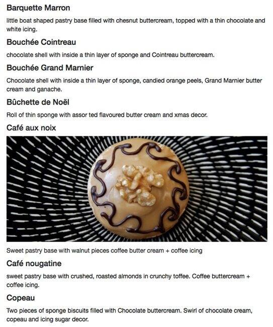Carta de Mulots Patisserie