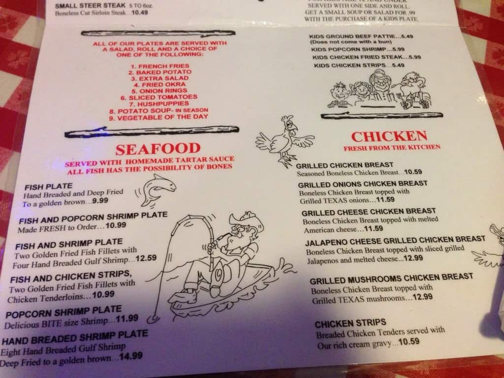 Hungry Farmer Steakhouse Menu Menu For Hungry Farmer Steakhouse Harlandale San Antonio
