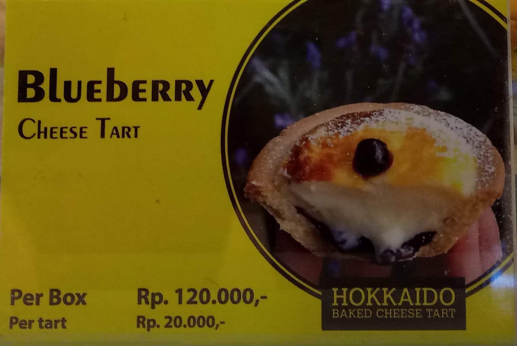 Hokkaido Baked Cheese Tart Menu Zomato Indonesia
