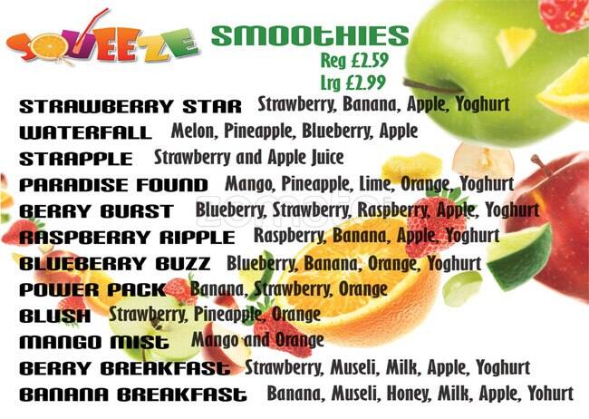 Deli Fresh menu