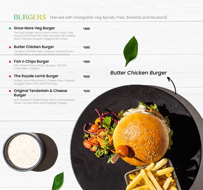 Aura Cafe & Infusion Bar menu