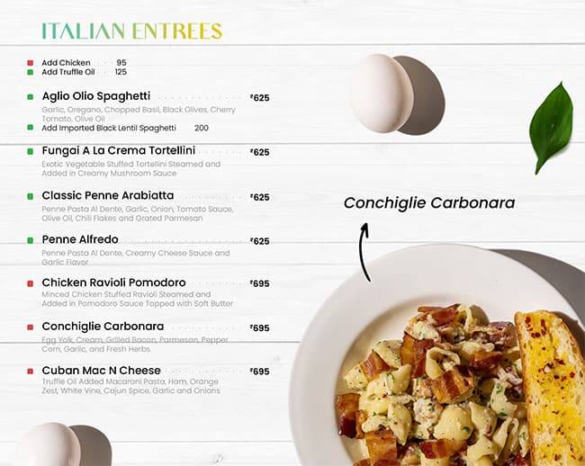 Aura Cafe & Infusion Bar menu