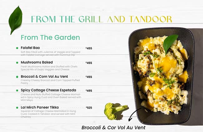 Aura Cafe & Infusion Bar menu