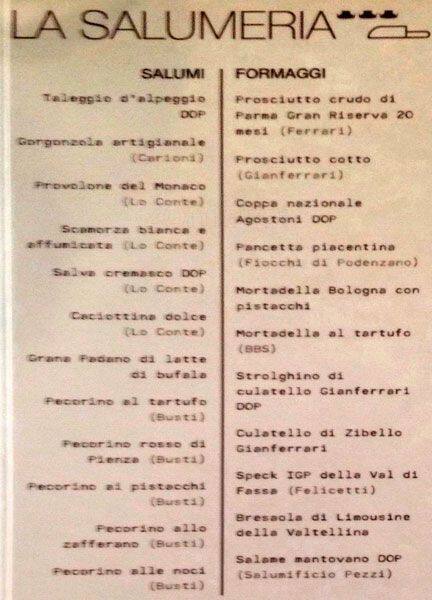 Menu di Orobianco 