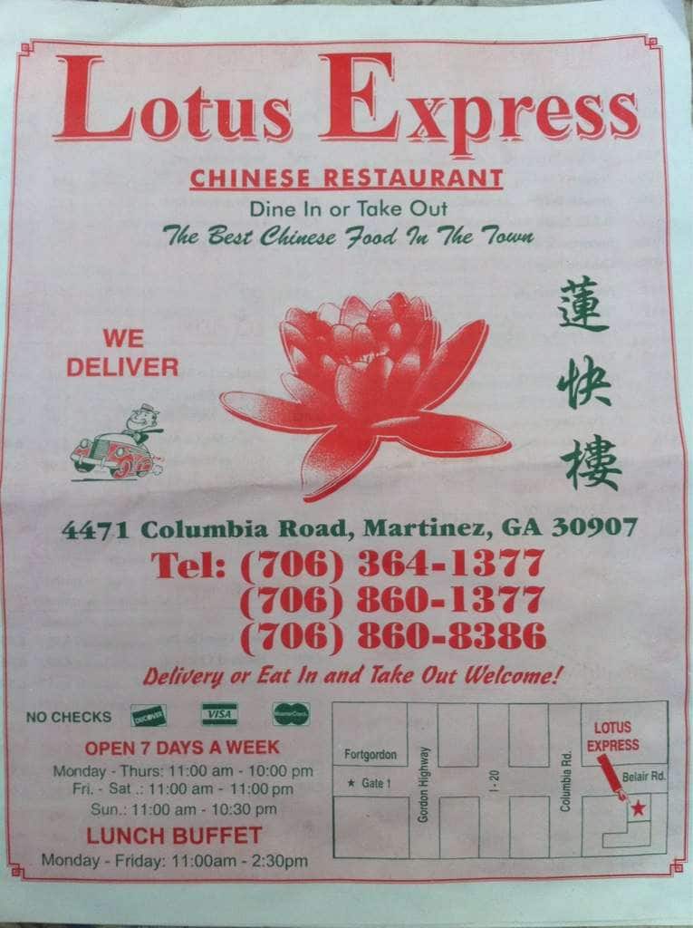 Lotus Chinese Restaurant A Augusta Foto Del Menu Con Prezzi Urbanspoon Zomato