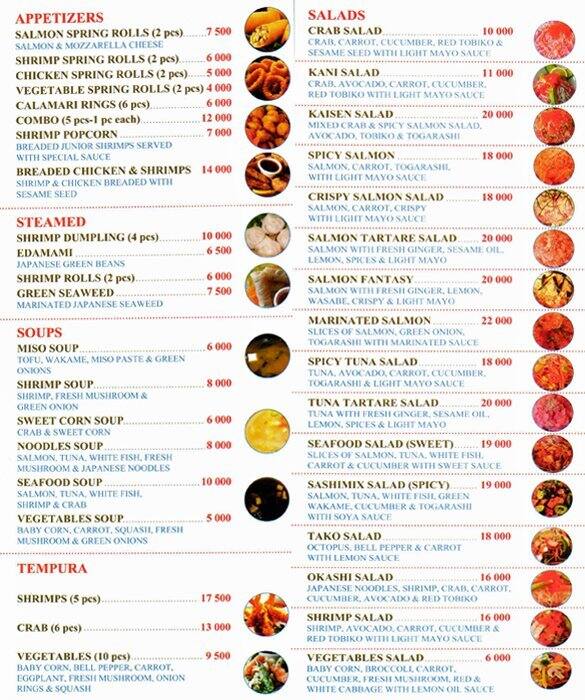 Okashi Sushi Menu, Menu de Okashi Sushi, Zouk Mosbeh, Kesserwein