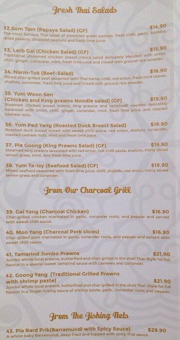 Menu at Betong pub & bar, Hamilton