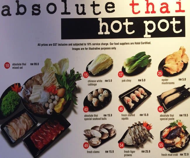 Absolute Thai Hot Pot Mid Valley City Kuala Lumpur Zomato