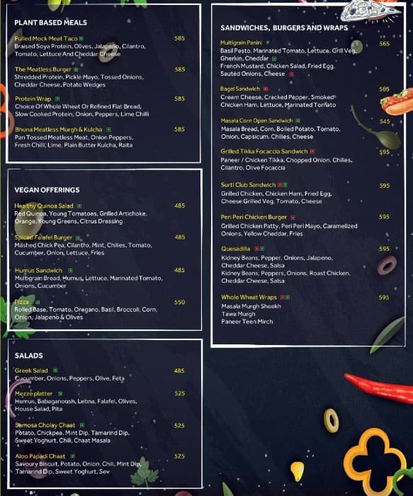 Menu at Surat Baking Company, Surat