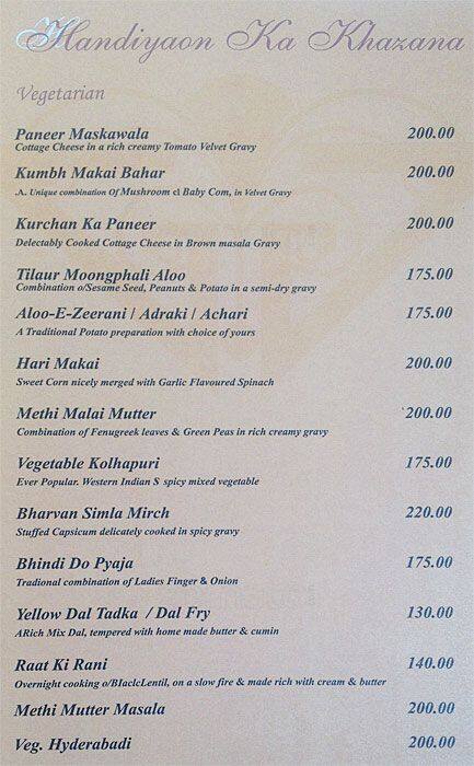 Gandharva Residency - Hotel - Banquets - Restaurant & Bar menu