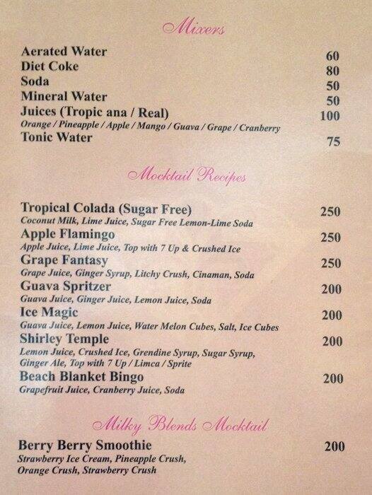 Gandharva Residency - Hotel - Banquets - Restaurant & Bar menu