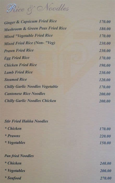 Gandharva Residency - Hotel - Banquets - Restaurant & Bar menu