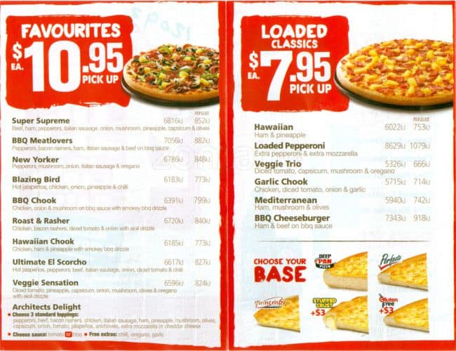 Pizza Hut Menu, Menu for Pizza Hut, Blacktown, Sydney - Urbanspoon ...