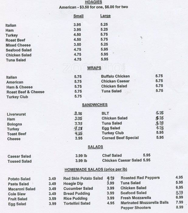 J & M Deli & Produce Menu Urbanspoon/Zomato