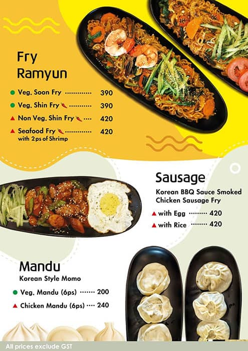 Menu Mr K Cafe