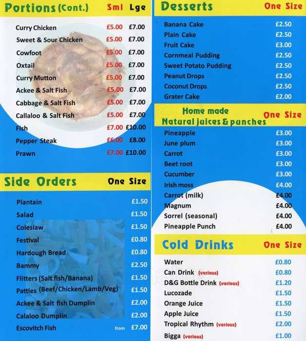 Stumpy menu