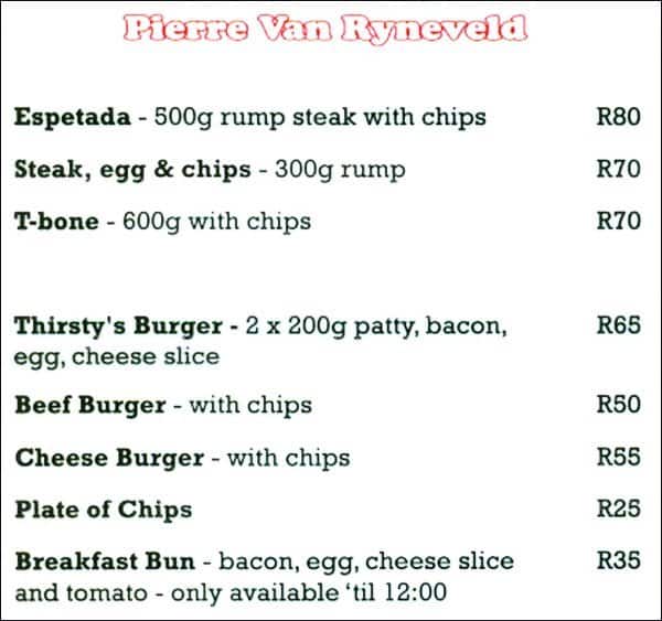 Kenos Menu Keno's sports bar menu - gsanepal