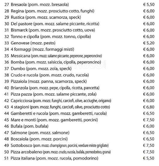 Menu di Buongusto 