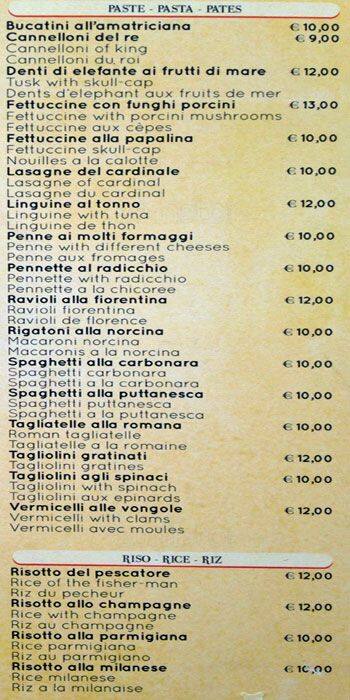 Menu di Re degli Amici 2 