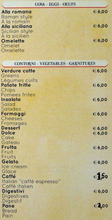 Menu di Re degli Amici 2 