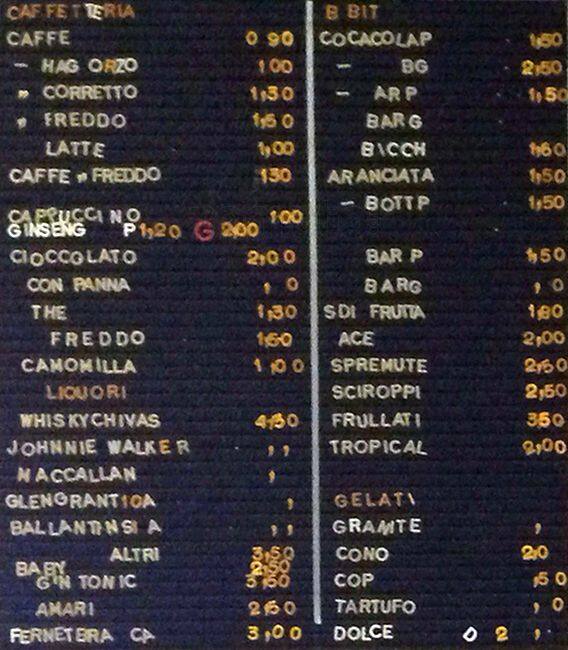 Menu di King Bar Gelateria Caffe 