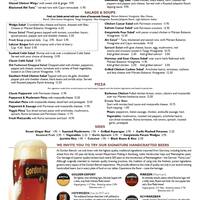 Gordon Biersch Brewery Restaurant Menu