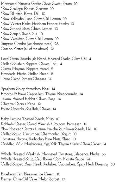 Oberlin Menu, Menu for Oberlin, Downtown Financial, Providence ...