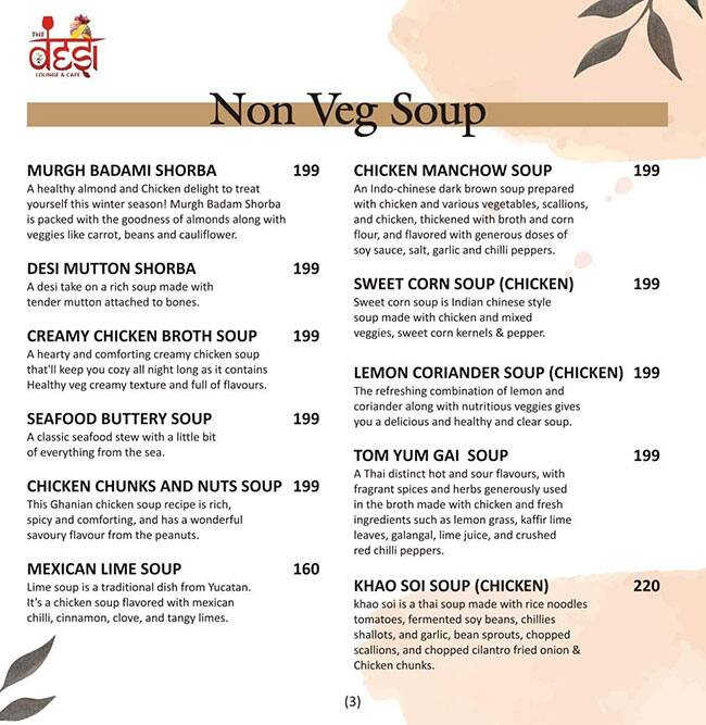 NUCLER - Ex Desi Cafe menu