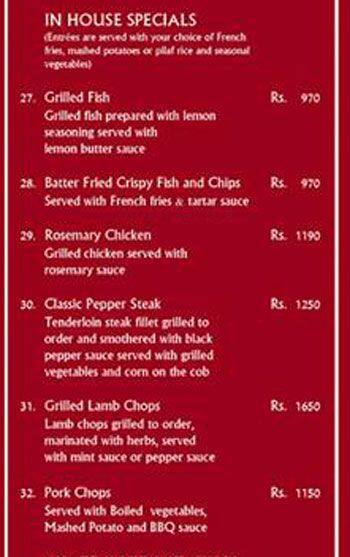 CHATZ menu