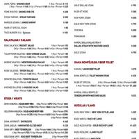 nusr et steakhouse menu menu for nusr et steakhouse etiler merkez istanbul