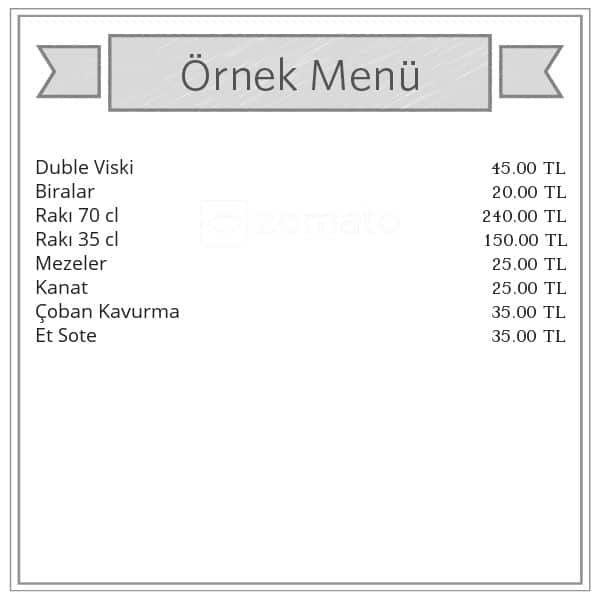 menu at hazal turku evi istanbul