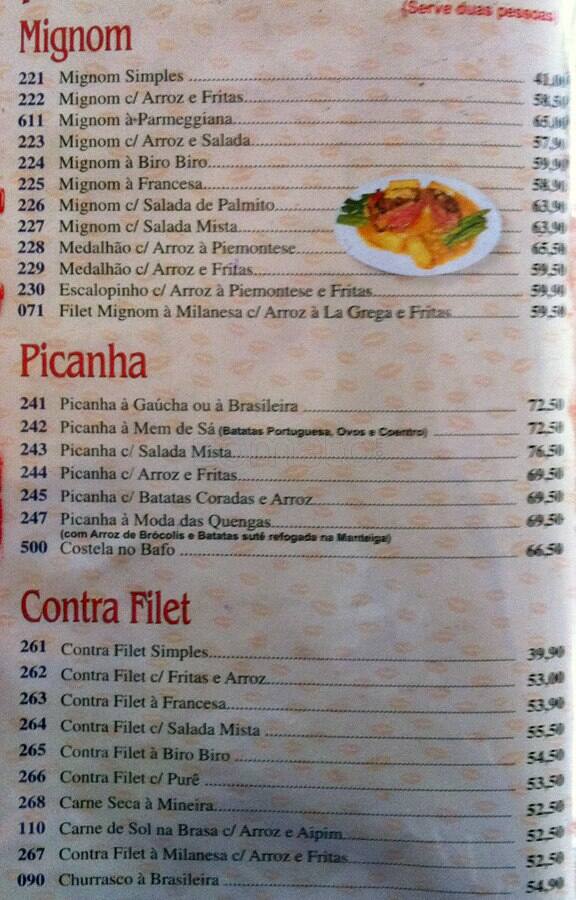 BAR DAS QUENGAS cardápio