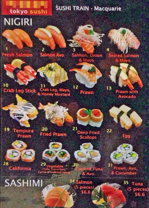 Tokyo Sushi Menu, Menu for Tokyo Sushi, Hornsby, Sydney - Urbanspoon/Zomato