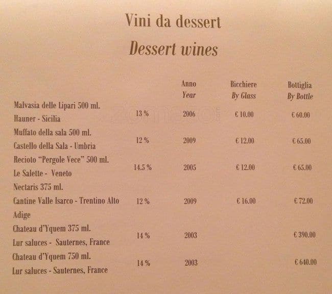 Menu di Gerry's Bar 