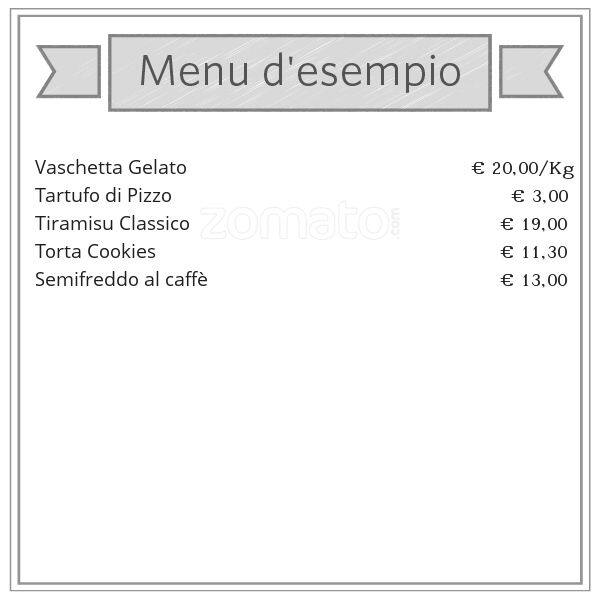 Menu di Slurp "Il Gelato" 