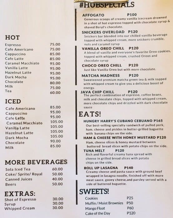 Kafe Menu, Menu for Kafe, Ibo, LapuLapu City Zomato Philippines