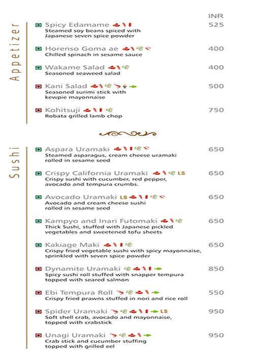 EDO menu