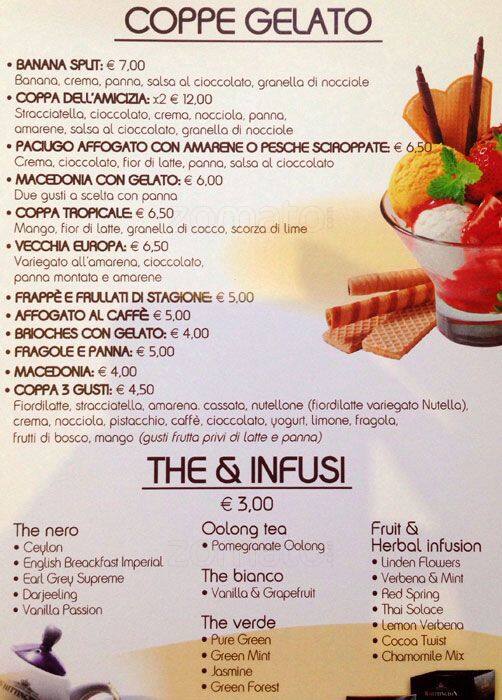Menu di I Quattro Mastri 