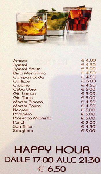 Menu di I Quattro Mastri 