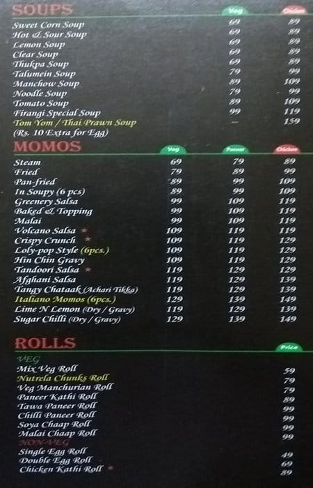 Firangi N More Menu, Menu for Firangi N More, Indirapuram, Ghaziabad ...