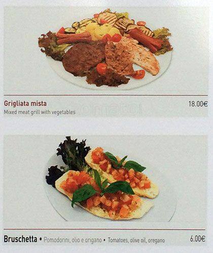 Menu di Cafè de Ville 