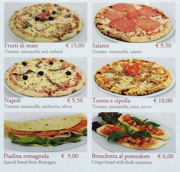 Menu di Cafè de Ville 