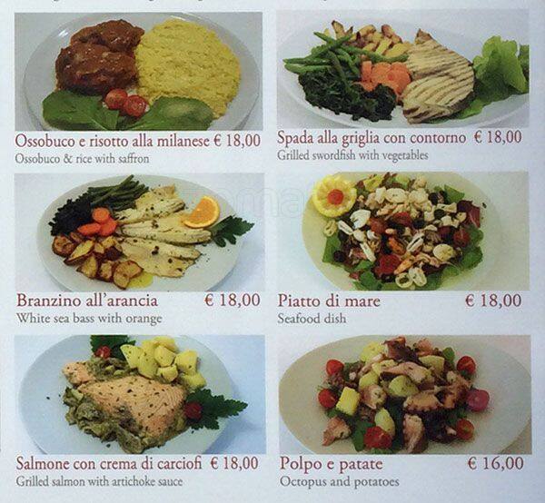 Menu di Cafè de Ville 